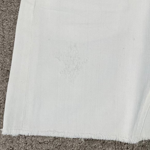 Citizens of Humanity Premium Vintage Distressed White Jean Skirt - Picture 3 of 7